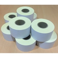 CSG PLAIN WHITE CONTINUOUS SELF-ADHESIVE THERMAL PAPER ROLLS | countyscales.co.uk
