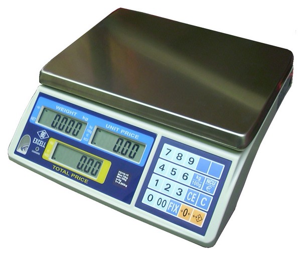 Retail weighing clearance scales