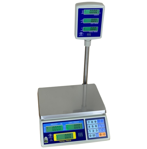 EXCELL FDP-110 DIGITAL RETAIL SCALES with TOWER DISPLAY P2