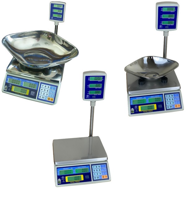 EXCELL FDP-110 DIGITAL RETAIL SCALES with TOWER DISPLAY P1