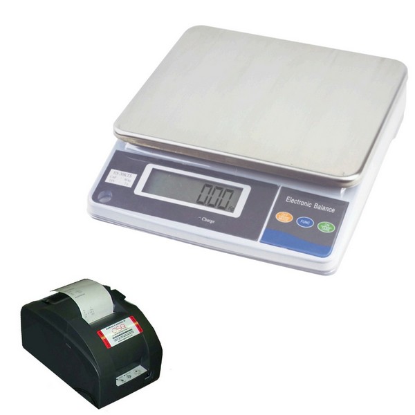 MEASURETEK EHX BENCH SCALE with TALLY ROLL PRINTER P1